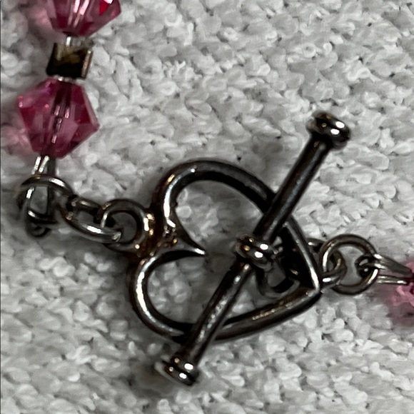 Chic 925 Pink Gemstone Bracelet - Picture 4 of 5